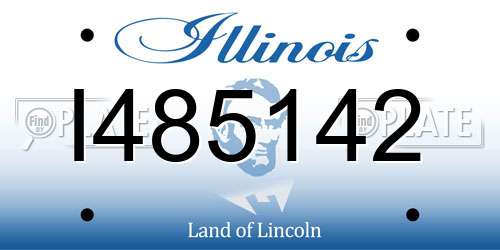 I485142 Illinois License Plate