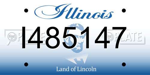 I485147 Illinois License Plate