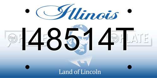 I48514T Illinois License Plate
