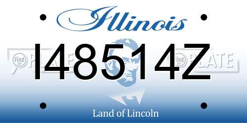 I48514Z Illinois License Plate