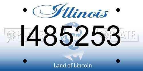 I485253 Illinois License Plate