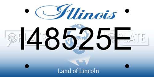 I48525E Illinois License Plate