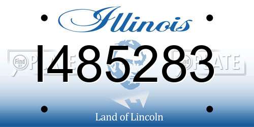 I485283 Illinois License Plate