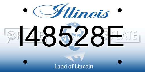 I48528E Illinois License Plate