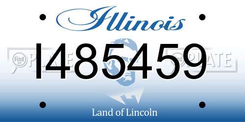 I485459 Illinois License Plate