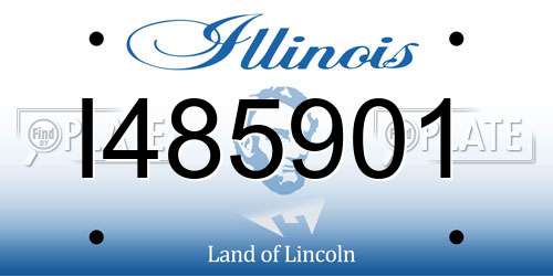 I485901 Illinois License Plate