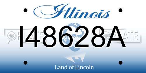 I48628A Illinois License Plate