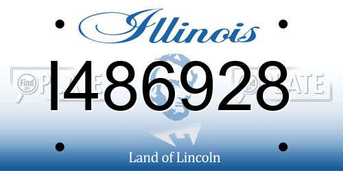 I486928 Illinois License Plate