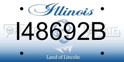 I48692B Illinois License Plate