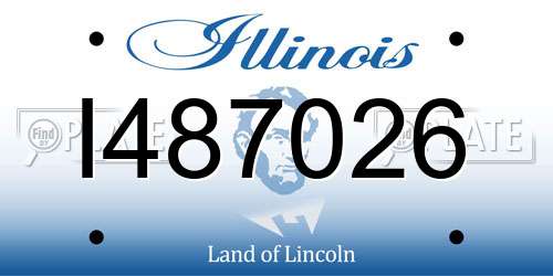 I487026 Illinois License Plate