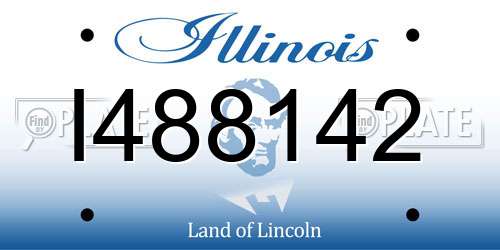 I488142 Illinois License Plate