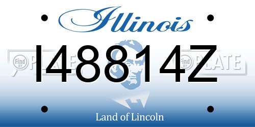 I48814Z Illinois License Plate