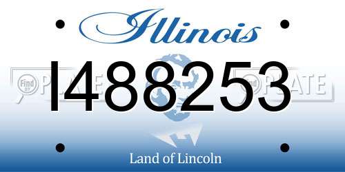 I488253 Illinois License Plate
