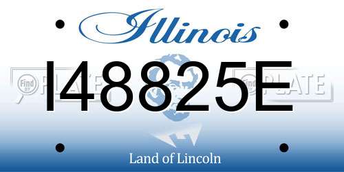 I48825E Illinois License Plate