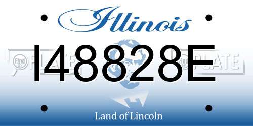I48828E Illinois License Plate