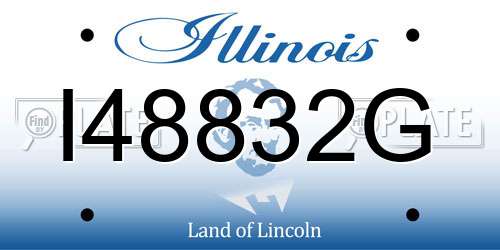 I48832G Illinois License Plate