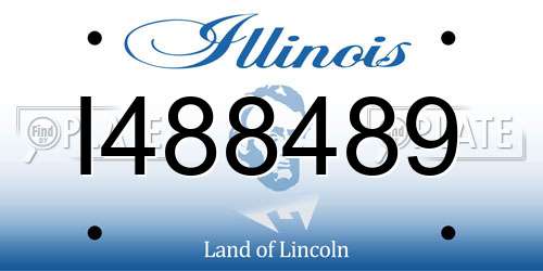 I488489 Illinois License Plate