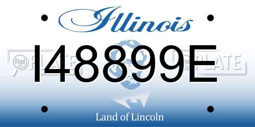 I48899E Illinois License Plate