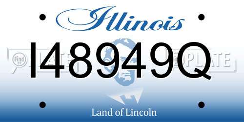 I48949Q Illinois License Plate