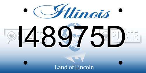 I48975D Illinois License Plate