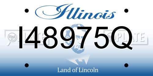 I48975Q Illinois License Plate