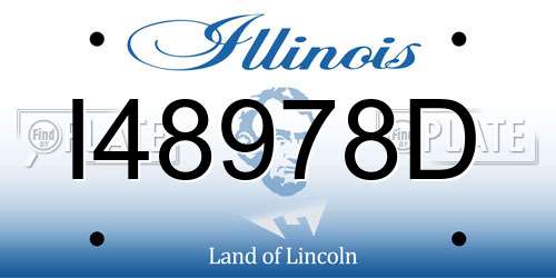 I48978D Illinois License Plate