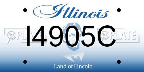 I4905C Illinois License Plate