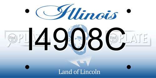 I4908C Illinois License Plate