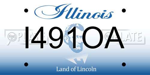 I491OA Illinois License Plate
