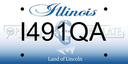 I491QA Illinois License Plate