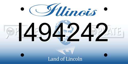 I494242 Illinois License Plate