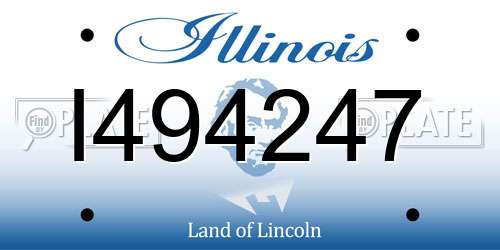 I494247 Illinois License Plate