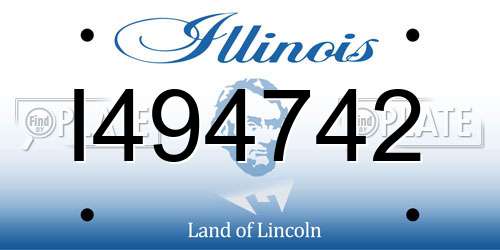 I494742 Illinois License Plate