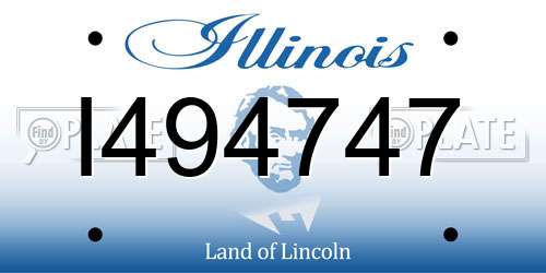I494747 Illinois License Plate