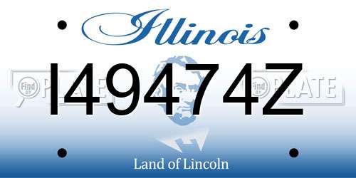 I49474Z Illinois License Plate