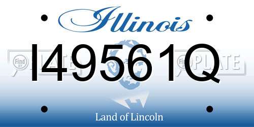 I49561Q Illinois License Plate