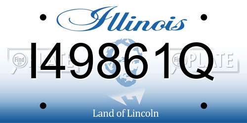 I49861Q Illinois License Plate