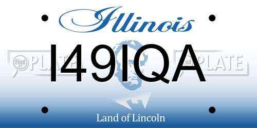 I49IQA Illinois License Plate