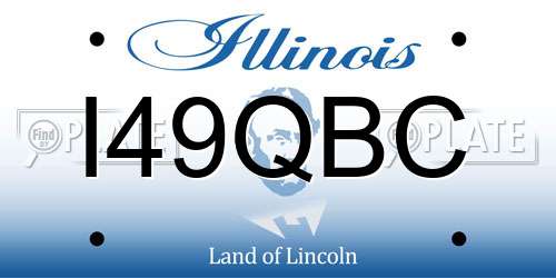 I49QBC Illinois License Plate