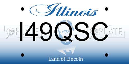 I49QSC Illinois License Plate