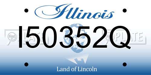 I50352Q Illinois License Plate