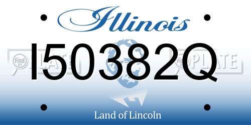 I50382Q Illinois License Plate