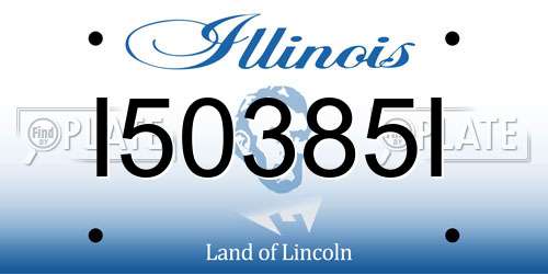 I50385I Illinois License Plate