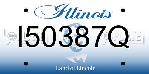 I50387Q Illinois License Plate