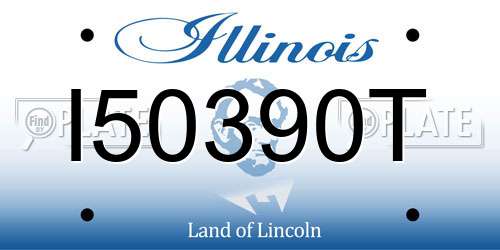 I50390T Illinois License Plate