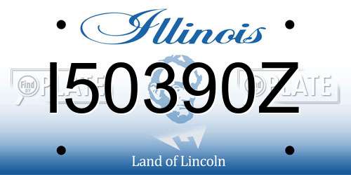 I50390Z Illinois License Plate
