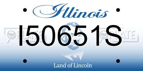 I50651S Illinois License Plate