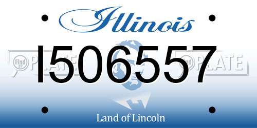 I506557 Illinois License Plate