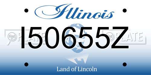 I50655Z Illinois License Plate