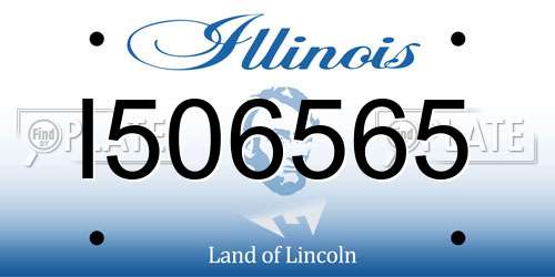 I506565 Illinois License Plate
